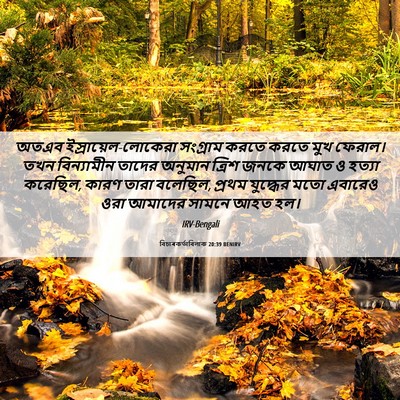 Picture 06 - বিচাৰকর্তাবিলাক 20:39 BENIRV - অতএব - Bible Verse Picture