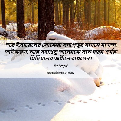 Picture 06 - বিচাৰকর্তাবিলাক 6:1 BENIRV - পরে ইস্রায়েলের - Bible Verse Picture