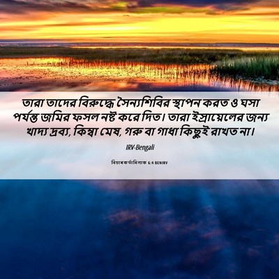 Picture 06 - বিচাৰকর্তাবিলাক 6:4 BENIRV - তারা তাদের - Bible Verse Picture