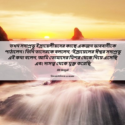 Picture 06 - বিচাৰকর্তাবিলাক 6:8 BENIRV - তখন সদাপ্রভু - Bible Verse Picture