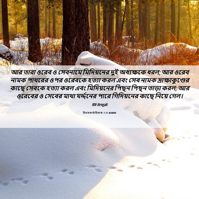 Picture 06 - বিচাৰকর্তাবিলাক 7:25 BENIRV - আর তারা ওরেব ও - Bible Verse Picture