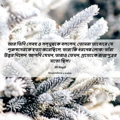 Picture 06 - বিচাৰকর্তাবিলাক 8:18 BENIRV - আর তিনি সেবহ ও - Bible Verse Picture