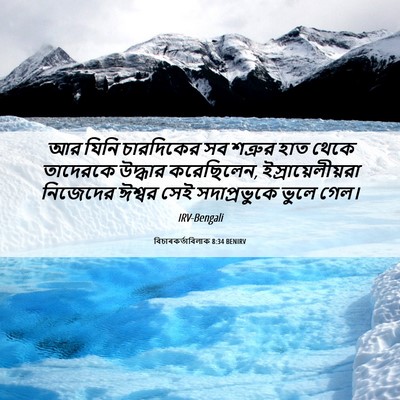 Picture 06 - বিচাৰকর্তাবিলাক 8:34 BENIRV - আর যিনি চারদিকের - Bible Verse Picture
