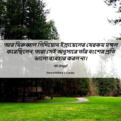 Picture 06 - বিচাৰকর্তাবিলাক 8:35 BENIRV - আর যিরুব্বাল - Bible Verse Picture