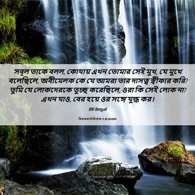 Picture 06 - বিচাৰকর্তাবিলাক 9:38 BENIRV - সবূল তাকে বলল, - Bible Verse Picture