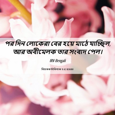 Picture 06 - বিচাৰকর্তাবিলাক 9:42 BENIRV - পর দিন লোকেরা বের - Bible Verse Picture