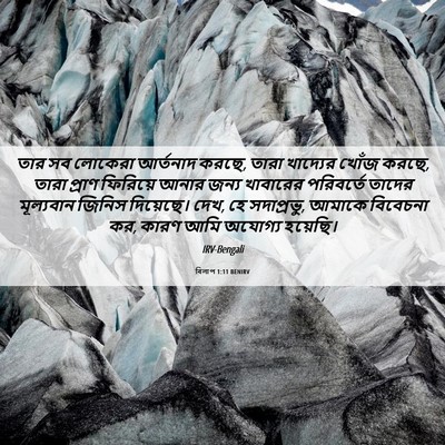 Picture 06 - বিলাপ 1:11 BENIRV - তার সব লোকেরা - Bible Verse Picture