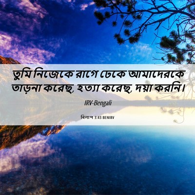 Picture 06 - বিলাপ 3:43 BENIRV - তুমি নিজেকে রাগে - Bible Verse Picture