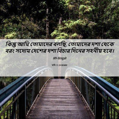Picture 06 - মথি 11:24 BENIRV - কিন্তু আমি - Bible Verse Picture