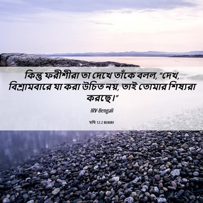 Picture 06 - মথি 12:2 BENIRV - কিন্তু ফরীশীরা তা - Bible Verse Picture