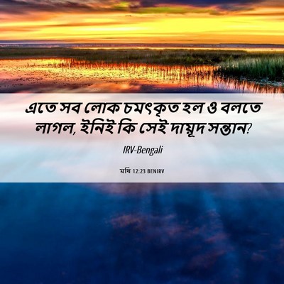 Picture 06 - মথি 12:23 BENIRV - এতে সব লোক চমৎকৃত - Bible Verse Picture