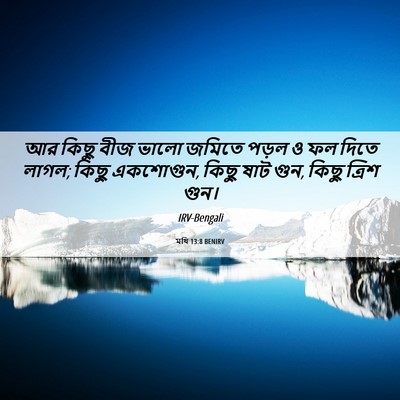 Picture 06 - মথি 13:8 BENIRV - আর কিছু বীজ ভালো - Bible Verse Picture
