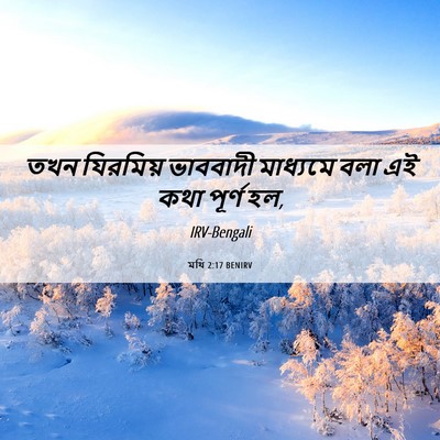 Picture 06 - মথি 2:17 BENIRV - তখন যিরমিয় - Bible Verse Picture