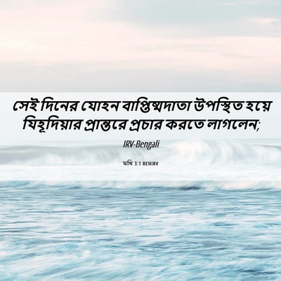 Picture 06 - মথি 3:1 BENIRV - সেই দিনের যোহন - Bible Verse Picture
