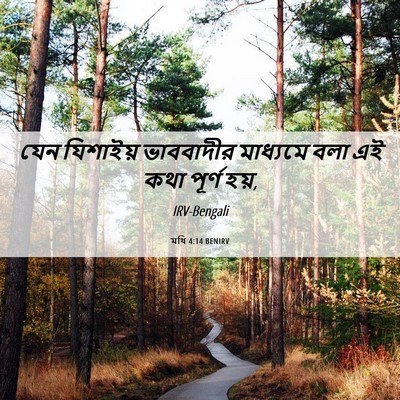 Picture 06 - মথি 4:14 BENIRV - যেন যিশাইয় - Bible Verse Picture