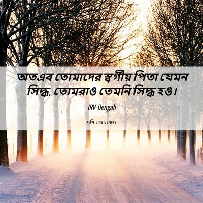 Picture 06 - মথি 5:48 BENIRV - অতএব তোমাদের - Bible Verse Picture