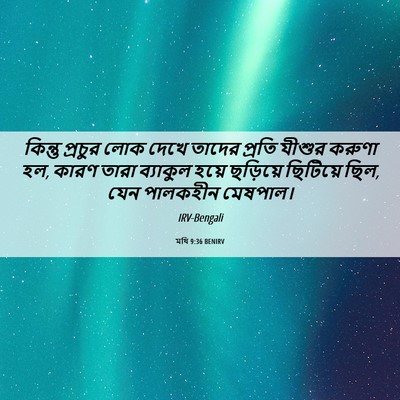 Picture 06 - মথি 9:36 BENIRV - কিন্তু প্রচুর লোক - Bible Verse Picture