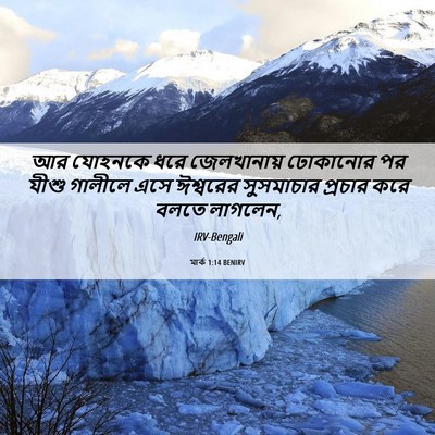 Picture 06 - মার্ক 1:14 BENIRV - আর যোহনকে ধরে - Bible Verse Picture