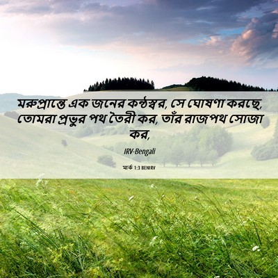 Picture 06 - মার্ক 1:3 BENIRV - মরুপ্রান্তে এক - Bible Verse Picture