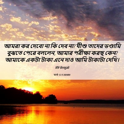 Picture 06 - মার্ক 12:15 BENIRV - আমরা কর দেবো না কি - Bible Verse Picture