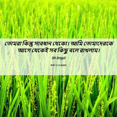 Picture 06 - মার্ক 13:23 BENIRV - তোমরা কিন্তু - Bible Verse Picture