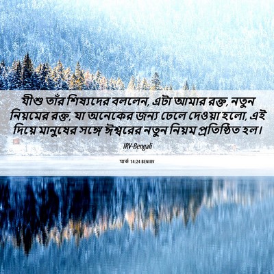 Picture 06 - মার্ক 14:24 BENIRV - যীশু তাঁর - Bible Verse Picture