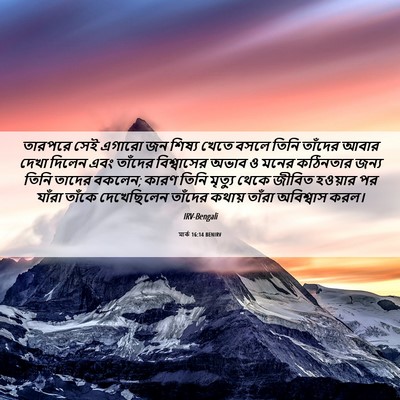 Picture 06 - মার্ক 16:14 BENIRV - তারপরে সেই এগারো - Bible Verse Picture