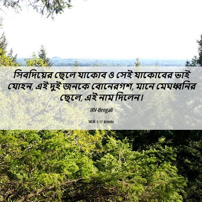Picture 06 - মার্ক 3:17 BENIRV - সিবদিয়ের ছেলে - Bible Verse Picture