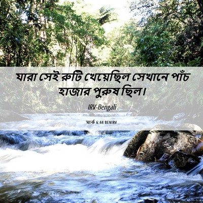 Picture 06 - মার্ক 6:44 BENIRV - যারা সেই রুটি - Bible Verse Picture