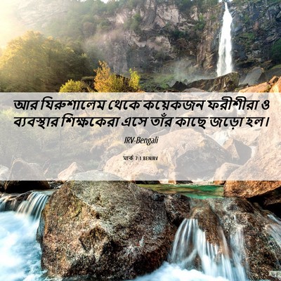 Picture 06 - মার্ক 7:1 BENIRV - আর যিরুশালেম থেকে - Bible Verse Picture