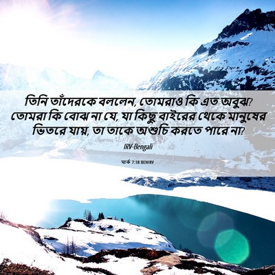 Picture 06 - মার্ক 7:18 BENIRV - তিনি তাঁদেরকে - Bible Verse Picture