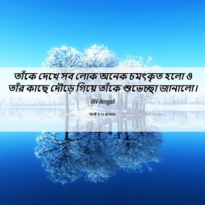 Picture 06 - মার্ক 9:15 BENIRV - তাঁকে দেখে সব লোক - Bible Verse Picture