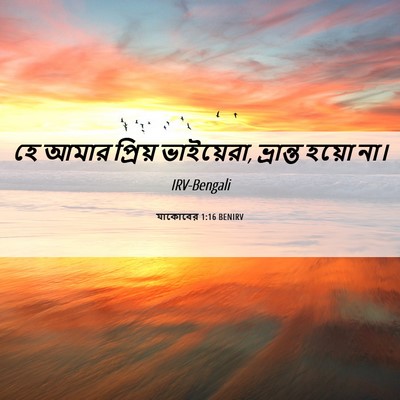 Picture 06 - যাকোবের 1:16 BENIRV - হে আমার প্রিয় - Bible Verse Picture