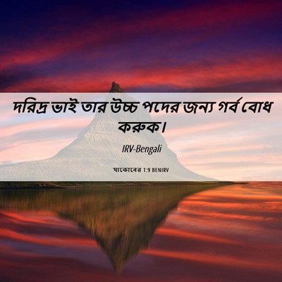 Picture 06 - যাকোবের 1:9 BENIRV - দরিদ্র ভাই তার - Bible Verse Picture