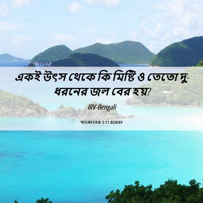Picture 06 - যাকোবের 3:11 BENIRV - একই উৎস থেকে কি - Bible Verse Picture