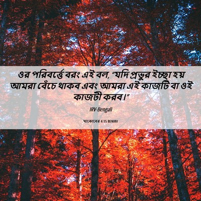 Picture 06 - যাকোবের 4:15 BENIRV - ওর পরিবর্ত্তে বরং - Bible Verse Picture