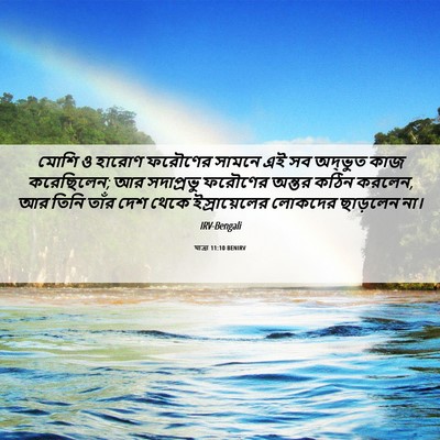 Picture 06 - যাত্ৰা 11:10 BENIRV - মোশি ও হারোণ - Bible Verse Picture
