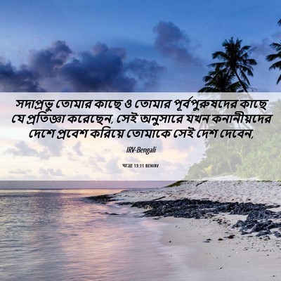 Picture 06 - যাত্ৰা 13:11 BENIRV - সদাপ্রভু তোমার - Bible Verse Picture