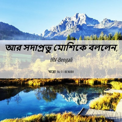 Picture 06 - যাত্ৰা 16:11 BENIRV - আর সদাপ্রভু - Bible Verse Picture