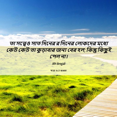 Picture 06 - যাত্ৰা 16:27 BENIRV - তা সত্বেও সাত - Bible Verse Picture