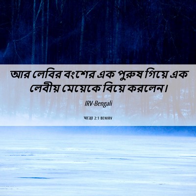 Picture 06 - যাত্ৰা 2:1 BENIRV - আর লেবির বংশের এক - Bible Verse Picture