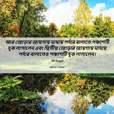 Picture 06 - যাত্ৰা 36:17 BENIRV - আর জোড়ার - Bible Verse Picture