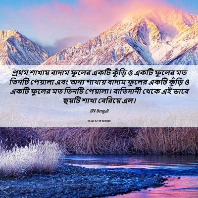 Picture 06 - যাত্ৰা 37:19 BENIRV - প্রথম শাখায় - Bible Verse Picture