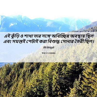 Picture 06 - যাত্ৰা 37:22 BENIRV - এই কুঁড়ি ও শাখা - Bible Verse Picture