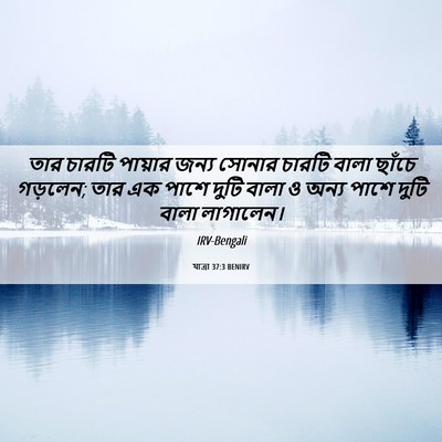 Picture 06 - যাত্ৰা 37:3 BENIRV - তার চারটি পায়ার - Bible Verse Picture