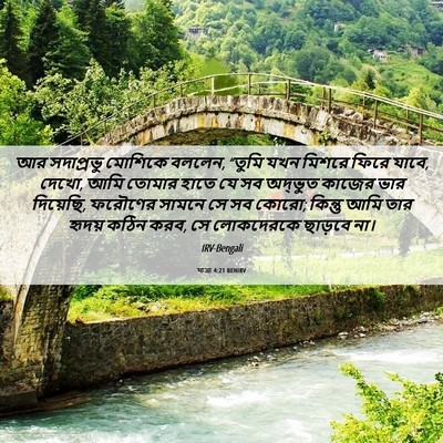 Picture 06 - যাত্ৰা 4:21 BENIRV - আর সদাপ্রভু - Bible Verse Picture