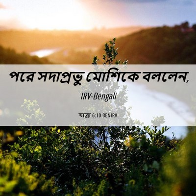 Picture 06 - যাত্ৰা 6:10 BENIRV - পরে সদাপ্রভু - Bible Verse Picture