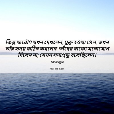 Picture 06 - যাত্ৰা 8:15 BENIRV - কিন্তু ফরৌণ যখন - Bible Verse Picture