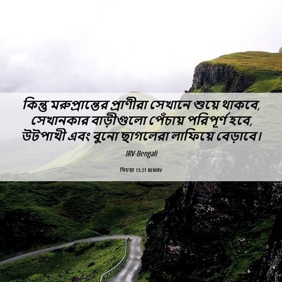 Picture 06 - যিচয়া 13:21 BENIRV - কিন্তু - Bible Verse Picture