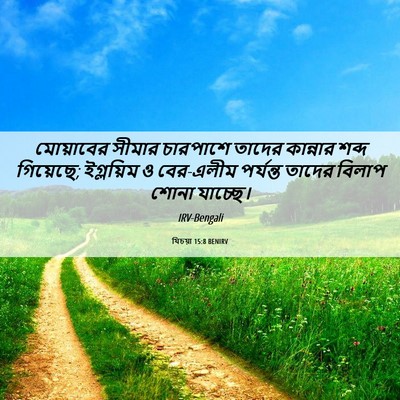 Picture 06 - যিচয়া 15:8 BENIRV - মোয়াবের সীমার - Bible Verse Picture